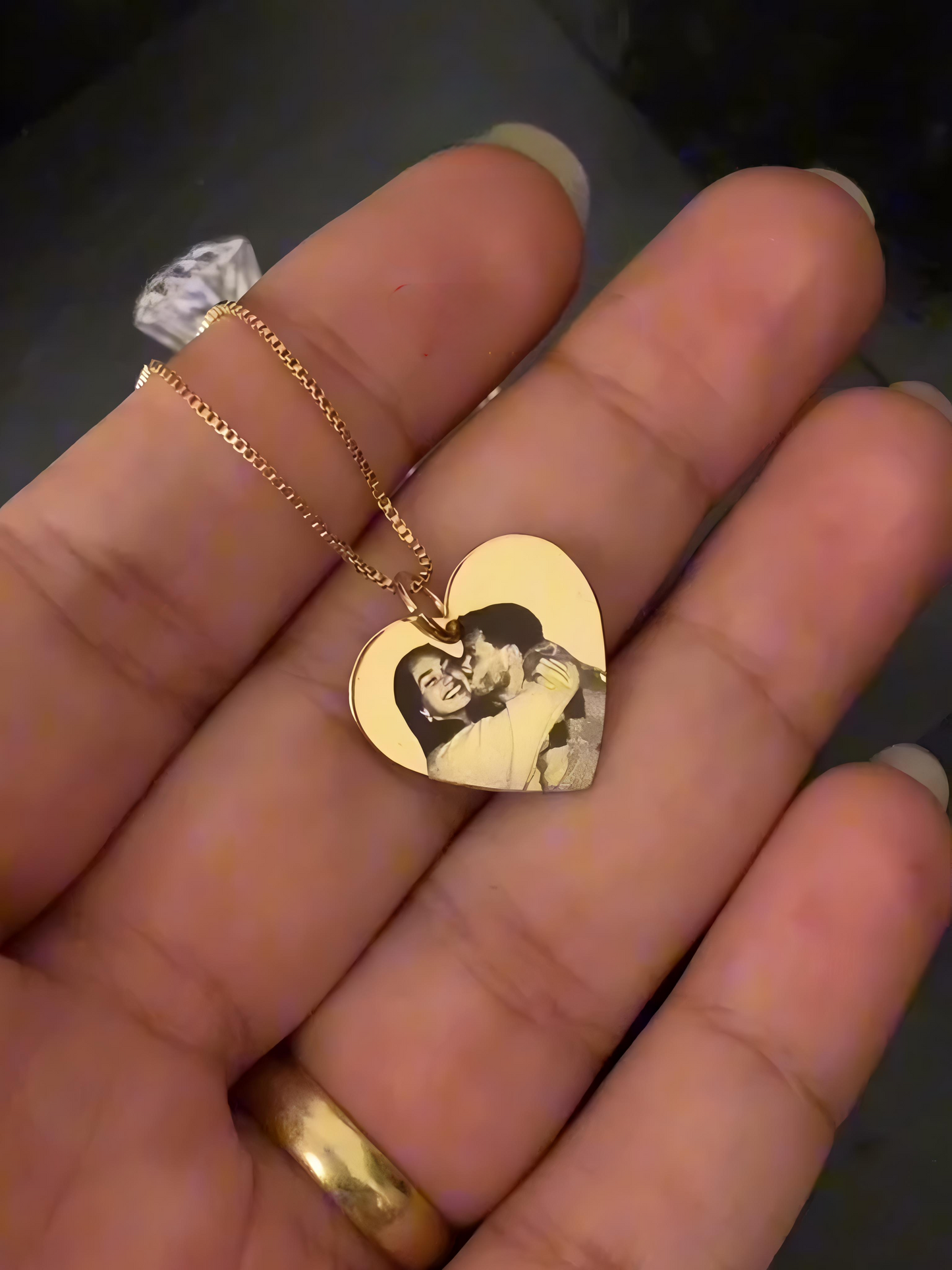 Customized Heart Photo Pendant