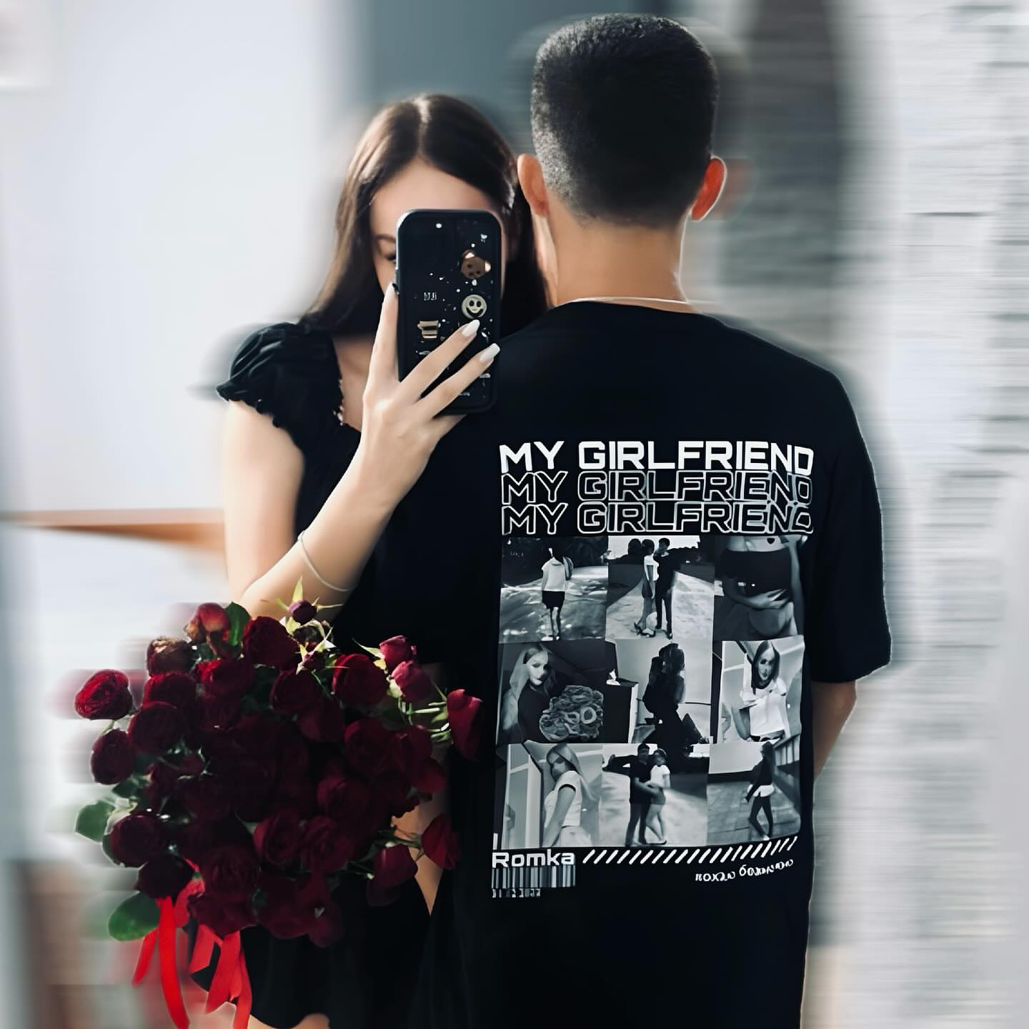 Girlfriend Personalized Photo T-shirt