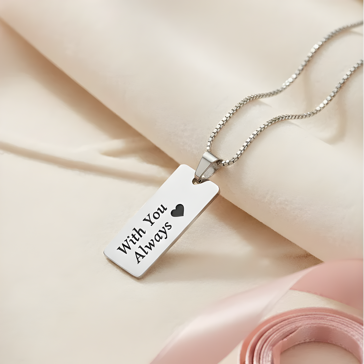 Cutomize Couple full image engrved Pendant
