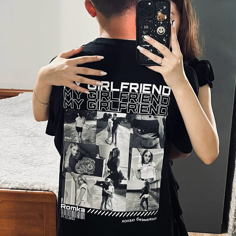 Girlfriend Personalized Photo T-shirt