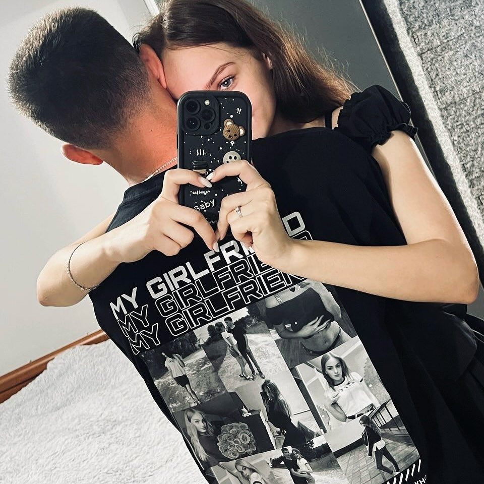 Girlfriend Personalized Photo T-shirt